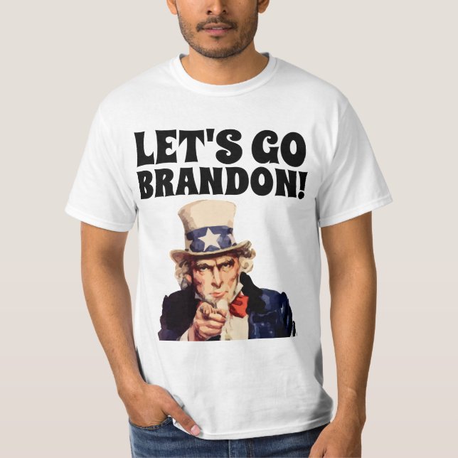 LÅT OSS GO BRANDON f**k JOE BIDEN T-SHIRTS (Framsida)