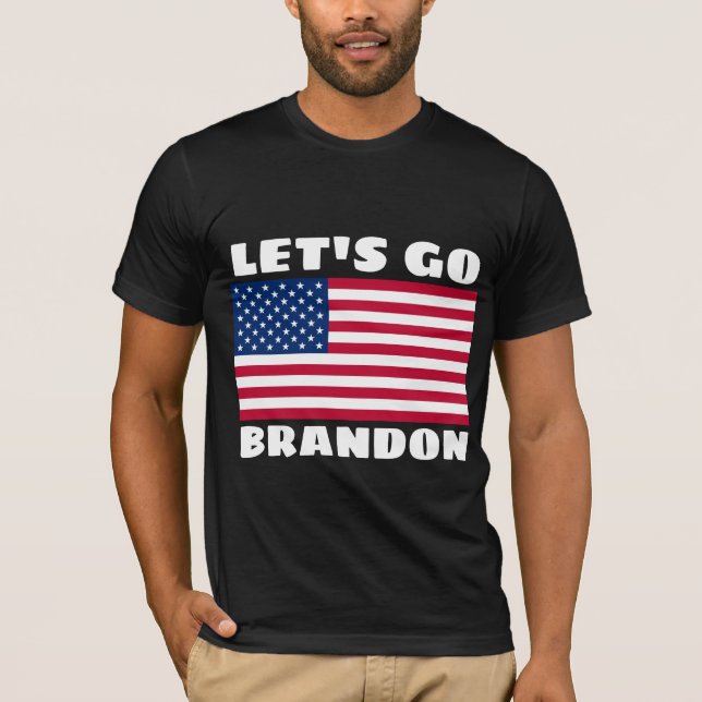 LÅT OSS GO BRANDON FUNNY BIDEN T-SHIRTS TEES (Framsida)