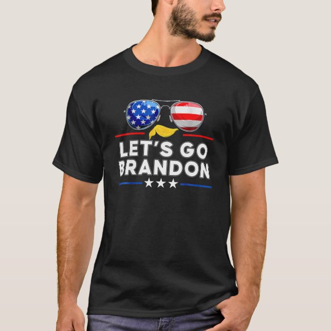 Låt oss Go Brandon Funny Chant T Shirt (Framsida)