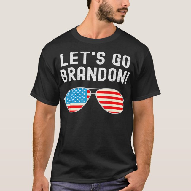 Låt oss Go Brandon Funny Meme T Shirt (Framsida)