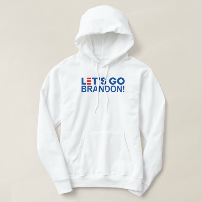 LÅT OSS GO BRANDON! HOODIE (Design framsida)