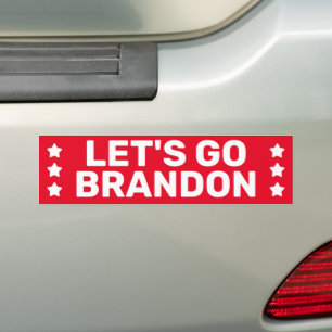 Låt oss Go Brandon IVR Bumper Sticker Bildekal