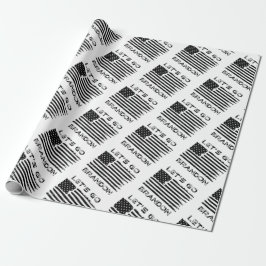 Låt oss Go Brandon Joe Biden Distress Flagga Presentpapper