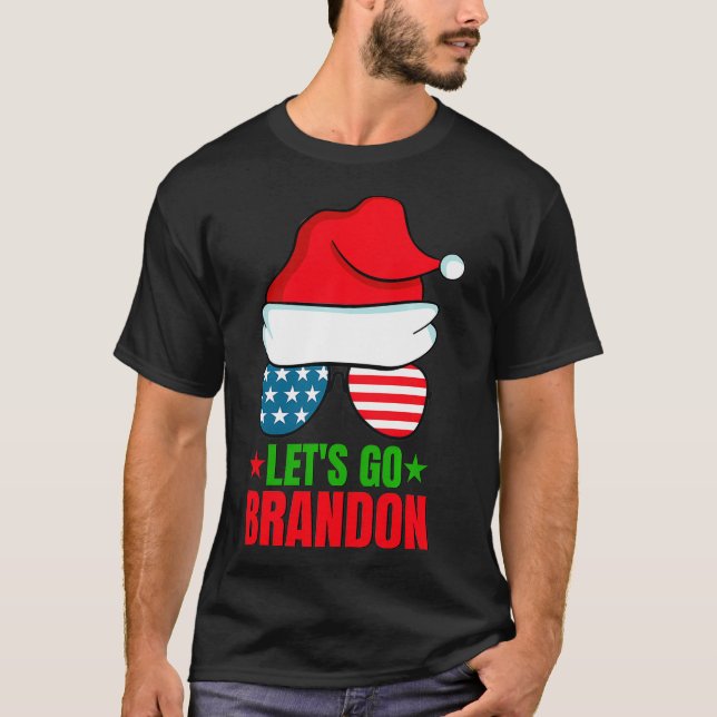 Låt oss Go Brandon jul Funny T Shirt (Framsida)