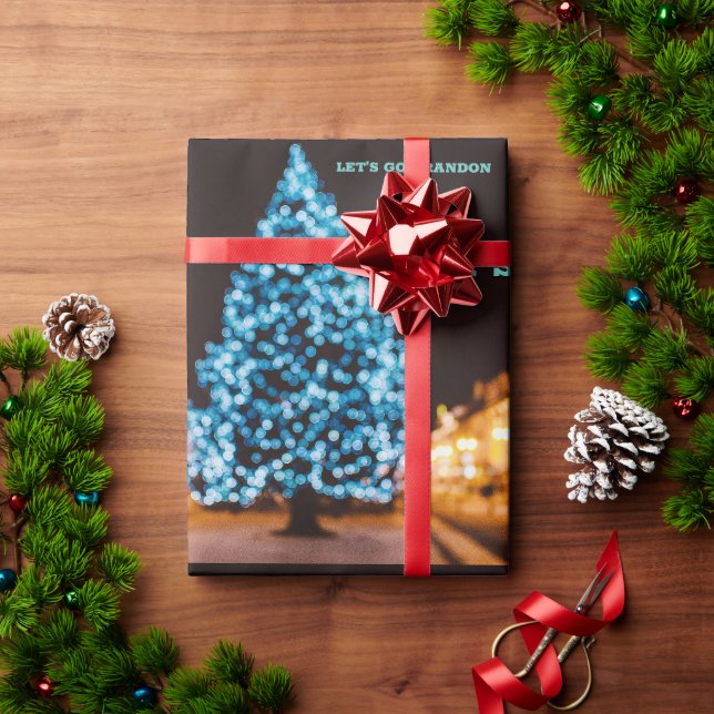 LÅT OSS GO BRANDON JULGRAN WRAPPING PAPPER PRESENTPAPPER (Julgåva)