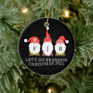 Låt oss Go Brandon Julgransprydnad Keramik
