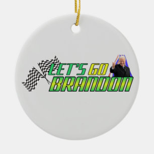 Låt oss Go Brandon Julgransprydnad Keramik