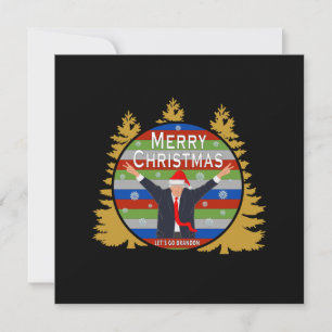 Låt oss Go Brandon julklump Snowflake Helgdag Kort
