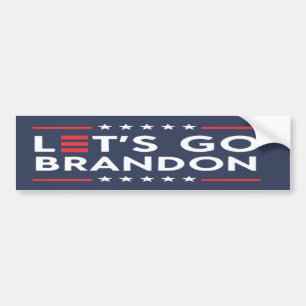LÅT OSS GO BRANDON Kampanj Slogan Stil  Bildekal
