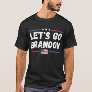 Låt oss Go Brandon Konservativ Anti Liberal US Fla T Shirt