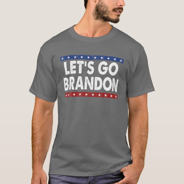 Låt oss Go Brandon Konservativ Anti Liberal Woman T Shirt (Framsida)