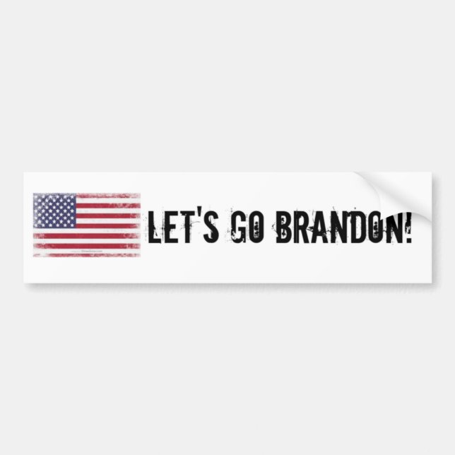 Låt oss Go Brandon Konservativ Bumper Sticker Bildekal (Framsidan)