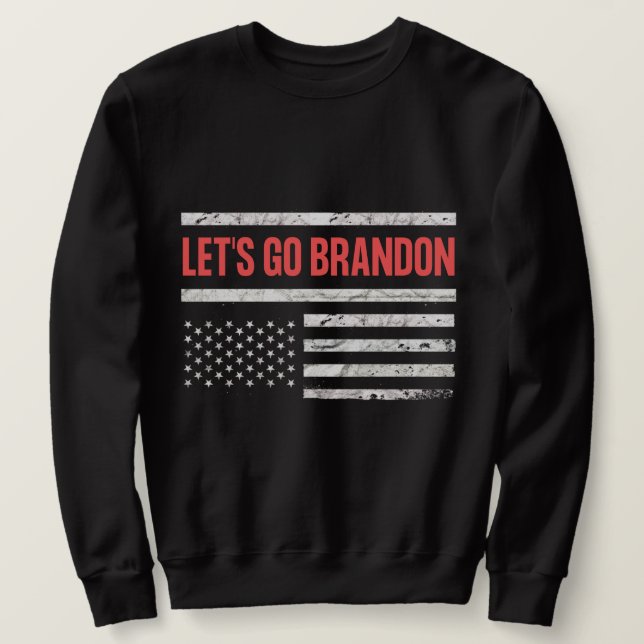 Låt oss Go Brandon Lång Ärmad Tröja (Design framsida)