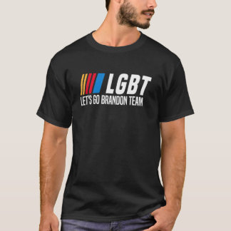 Låt oss Go Brandon LGBT Team Anti Biden Chants Vin T Shirt
