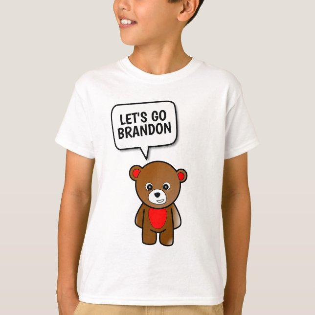 LÅT OSS GO BRANDON NALLE KIDS T-Shirts (Framsida)