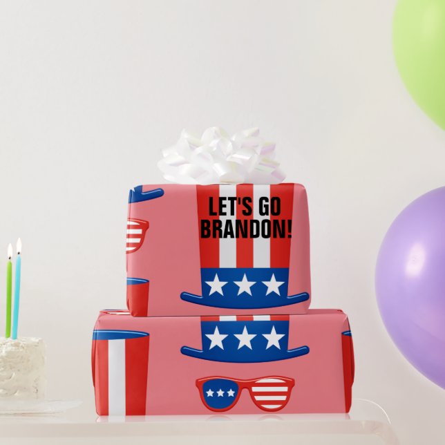 LÅT OSS GO BRANDON! Papper VARNING Presentpapper (Festgåvor)