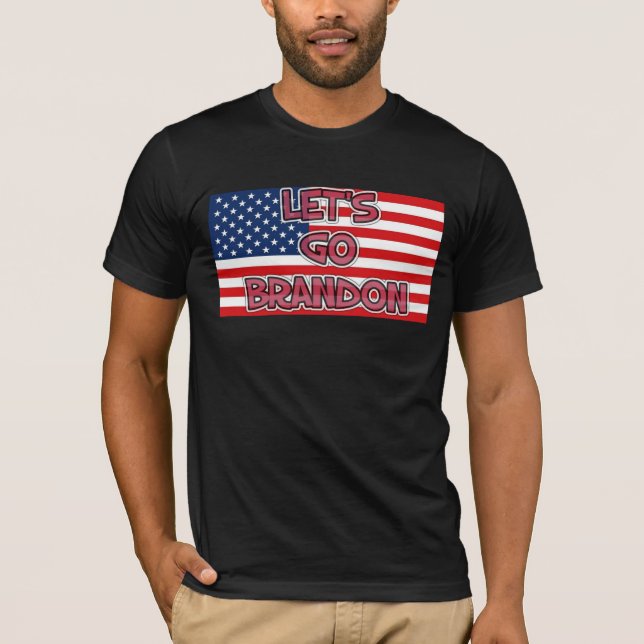 LÅT OSS GO BRANDON Patriotic 4:E JULY t-shirts (Framsida)