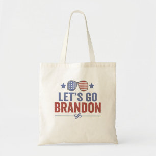 Låt oss go Brandon Patriotic American Sunglasses Tygkasse