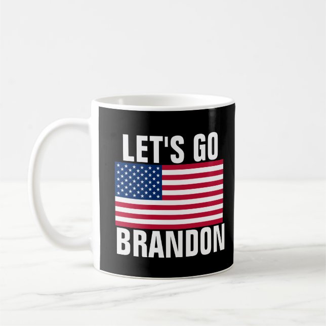 LÅT OSS GO BRANDON PATRIOTIC KAFFE KOPPAR (Vänster)