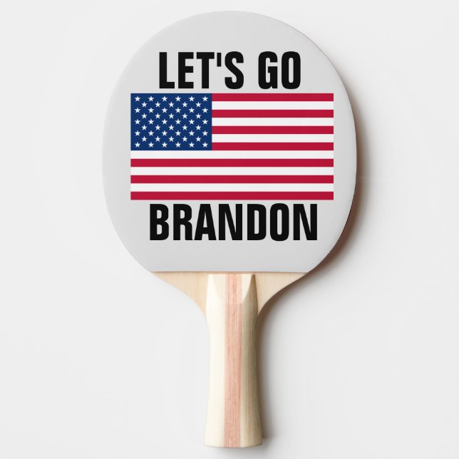 LÅT OSS GO BRANDON Ping Pong Paddle Pingisracket (Framsidan)