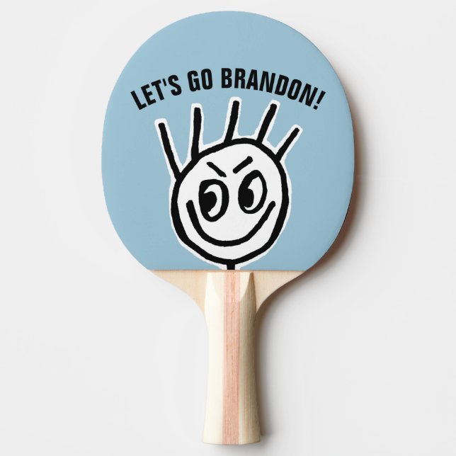 LÅT OSS GO BRANDON! Ping Pong Paddle Pingisracket (Framsidan)