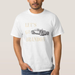 Låt oss Go Brandon Retro Tävling Car Vintage T Shirt