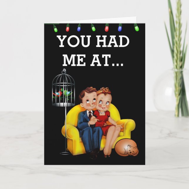 LÅT OSS GO BRANDON! ROMANTISKA CHRISTMAS CARDS KORT (Framsida)