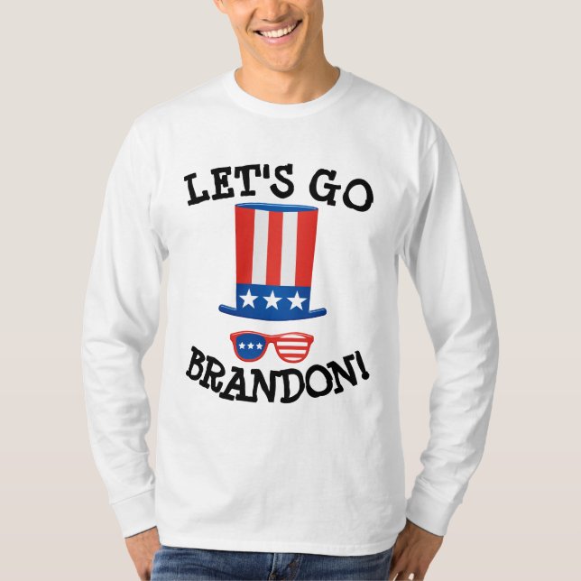 LÅT OSS GO BRANDON! T-SHIRTS TEES (Framsida)