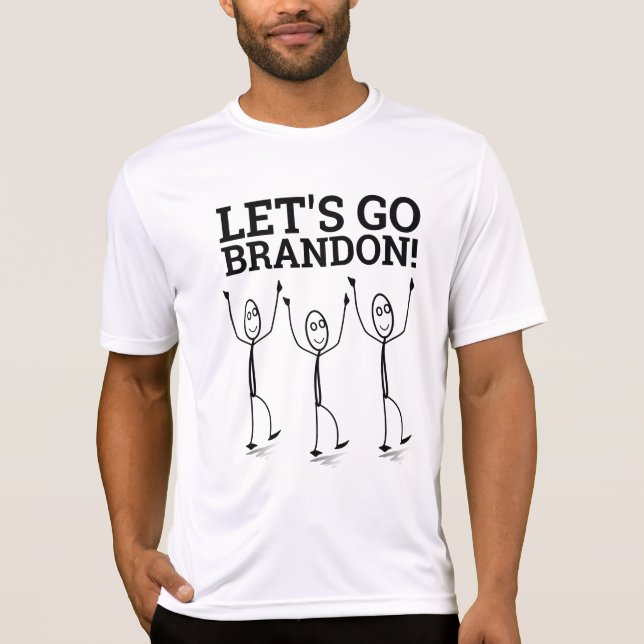 LÅT OSS GO BRANDON! T-SHIRTS TEES (Framsida)