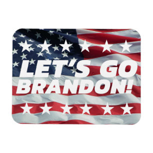 LÅT OSS GO BRANDON! [Teckensnitt 5] Flexibel foto Magnet