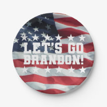 LÅT OSS GO BRANDON! [Teckensnitt 6] Pappra Tallrik