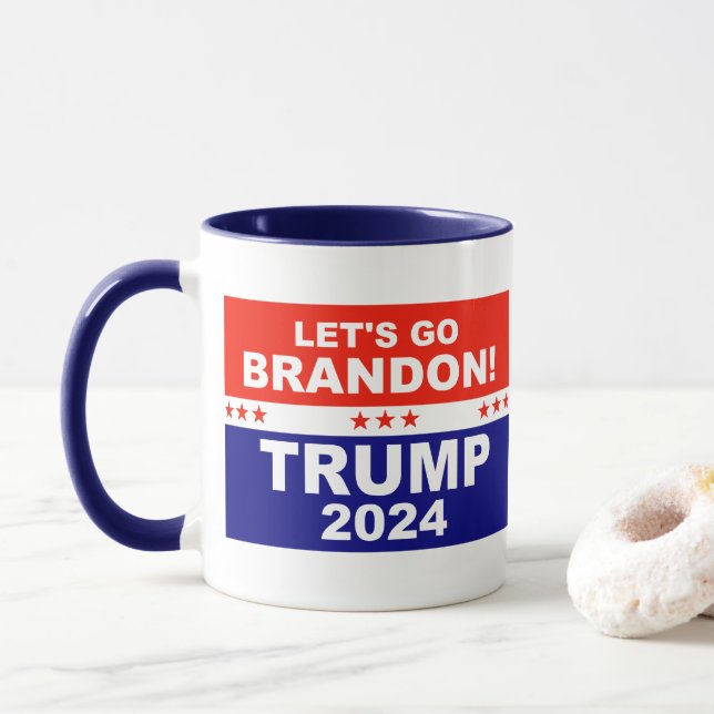 Låt oss go Brandon TRUMP 2024 Mugg (Med munk)