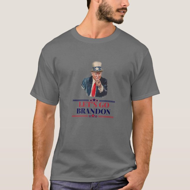 Låt oss Go Brandon - Trump America T Shirt (Framsida)