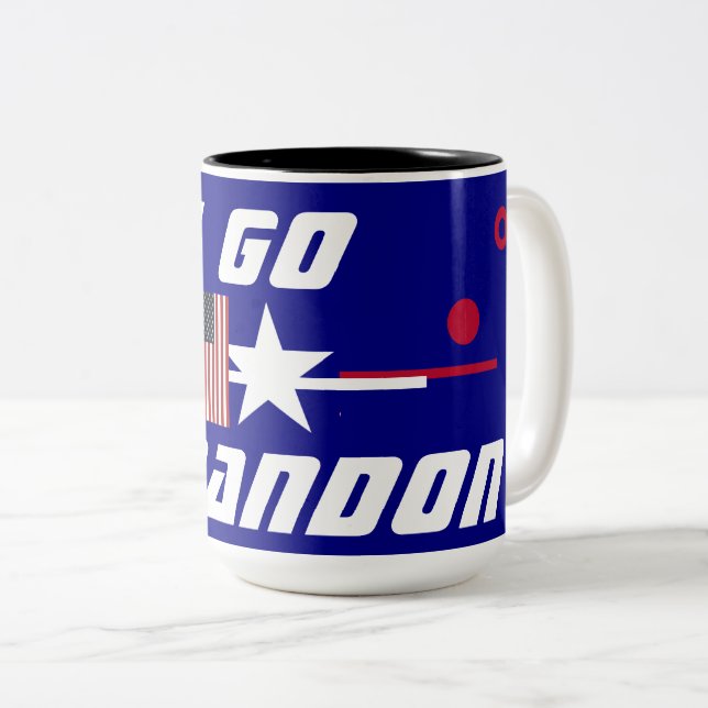 Låt oss Go Brandon Två-Tonad Mugg (Framsida höger)