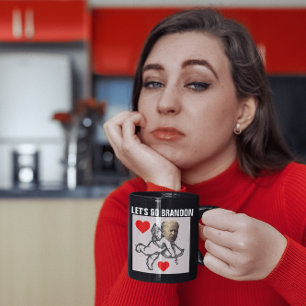 LÅT OSS GO BRANDON VALENTINS DAG KAFFE KOPPAR