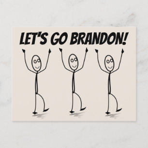 LÅT OSS GO BRANDON! VYKORT