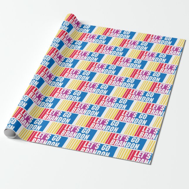 Låt oss Go Brandon Wrapping Papper Presentpapper (Utrullad)