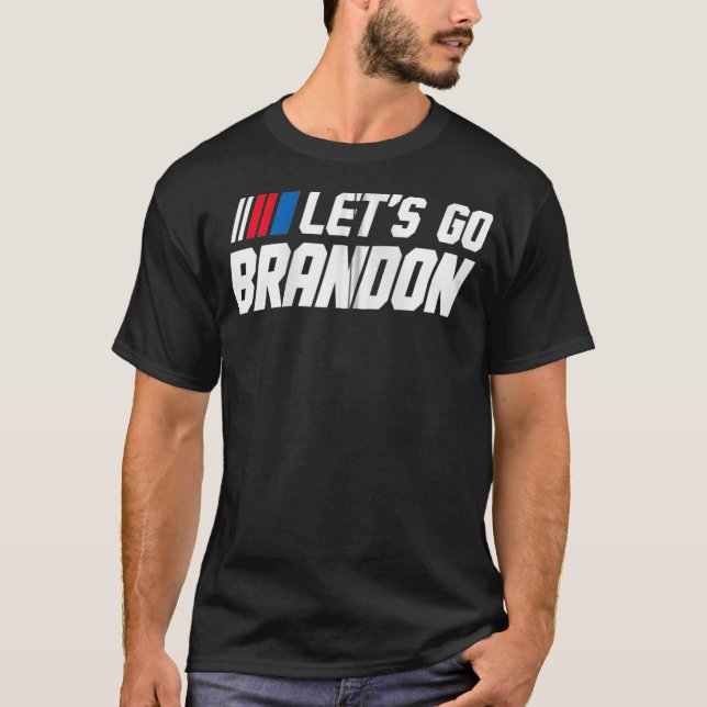 Låt oss Go Brandon Zip T Shirt (Framsida)