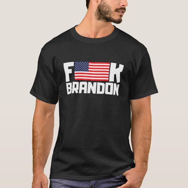 Låt oss Go Branson Anti Joe Biden - F American Fla T Shirt (Framsida)