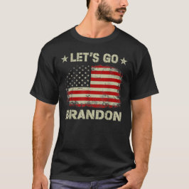Låt oss Go Branson Brandon American Flagga Impeach T Shirt