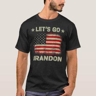 Låt oss Go Branson Brandon American Flagga Impeach T Shirt