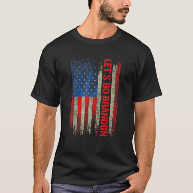 Låt oss Go Branson Brandon Konservativ Anti Libera T Shirt (Framsida)