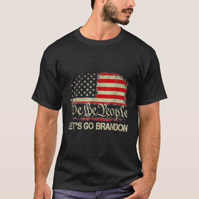 Låt oss Go Branson Brandon Konservativ Anti Libera T Shirt (Framsida)