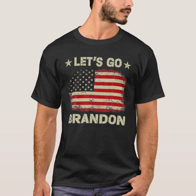 Låt oss Go Branson Brandon Konservativ Anti Libera T Shirt (Framsida)