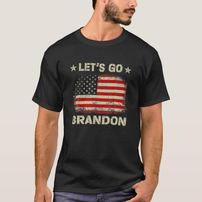 Låt oss Go Branson Brandon Konservativ Anti Libera T Shirt (Framsida)