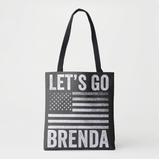 Låt oss Go Brenda American Flagga Val Tygkasse (Framsida)