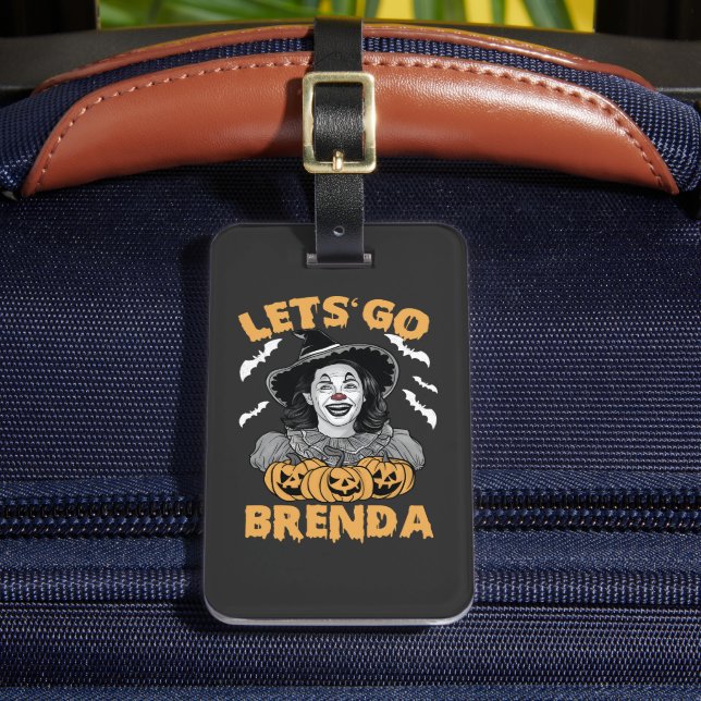 Låt oss Go Brenda Spooky Halloween Kamala Harris Bagagebricka (Framsida Insitu 2)