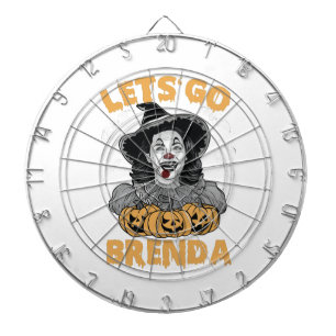 Låt oss Go Brenda Spooky Halloween Kamala Harris Darttavla