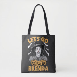 Låt oss Go Brenda Spooky Halloween Kamala Harris Tygkasse
