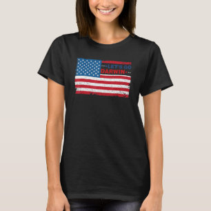 Låt oss Go Darwin Funny Trendig Sarcastic American T Shirt